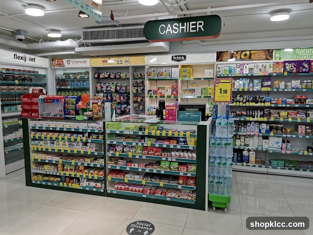 Cashier Area in Convenience Store
