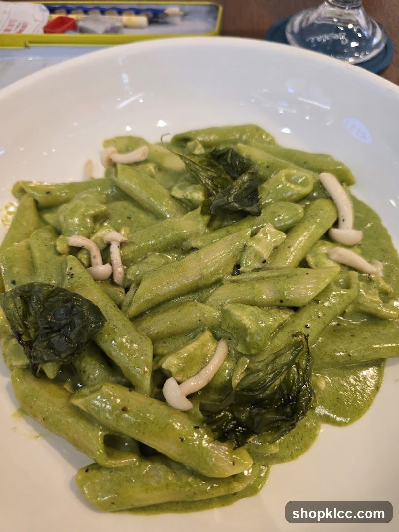 Penne Pasta with Green Sauce