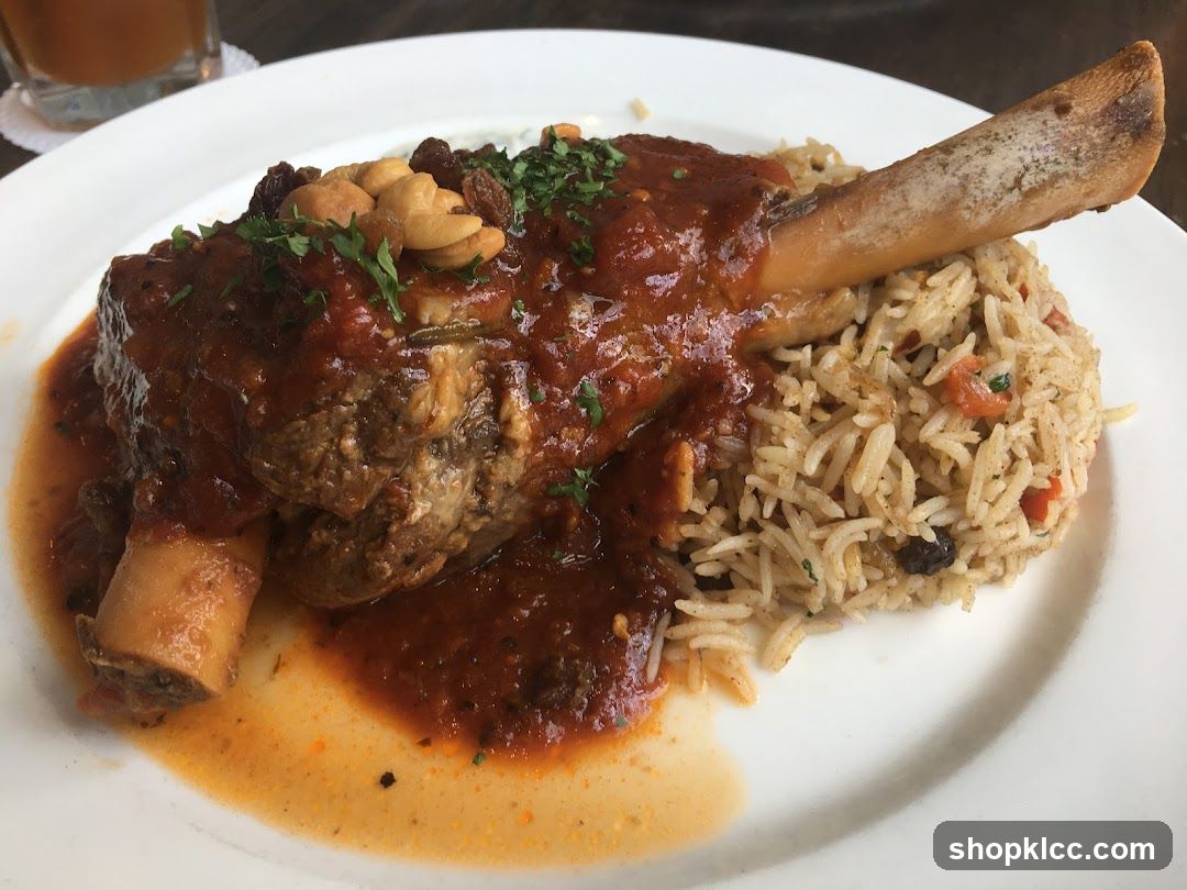 Lamb Shank with Rice