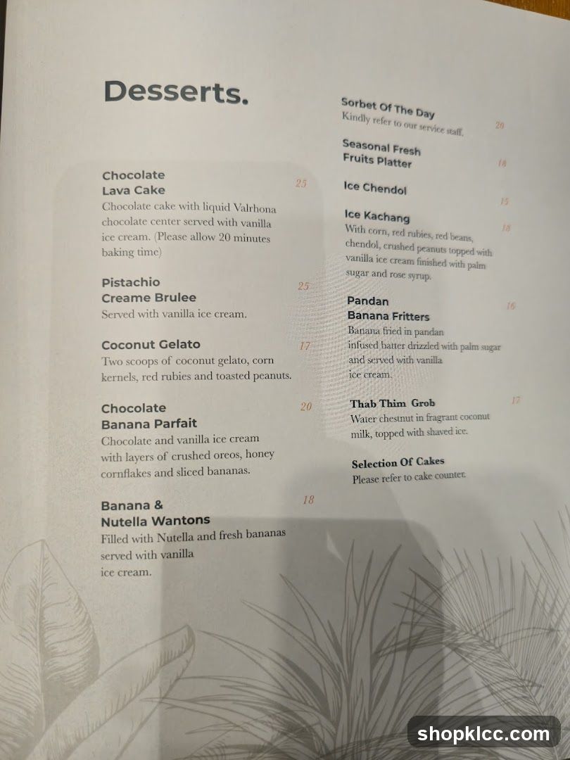 Desserts
