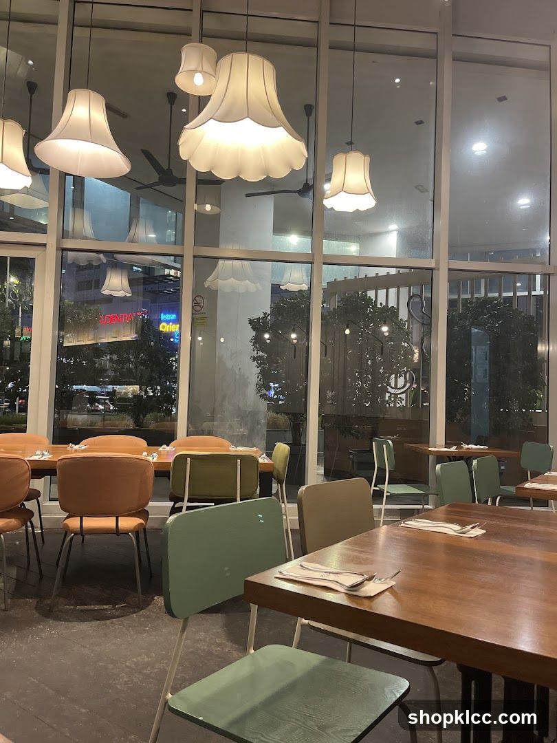 Restaurant Interior with Modern Seating