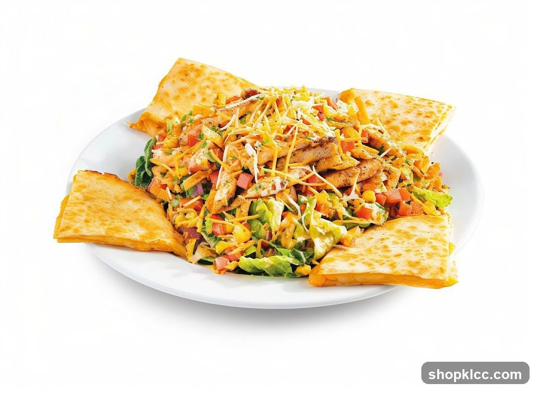 Chicken Quesadilla Salad