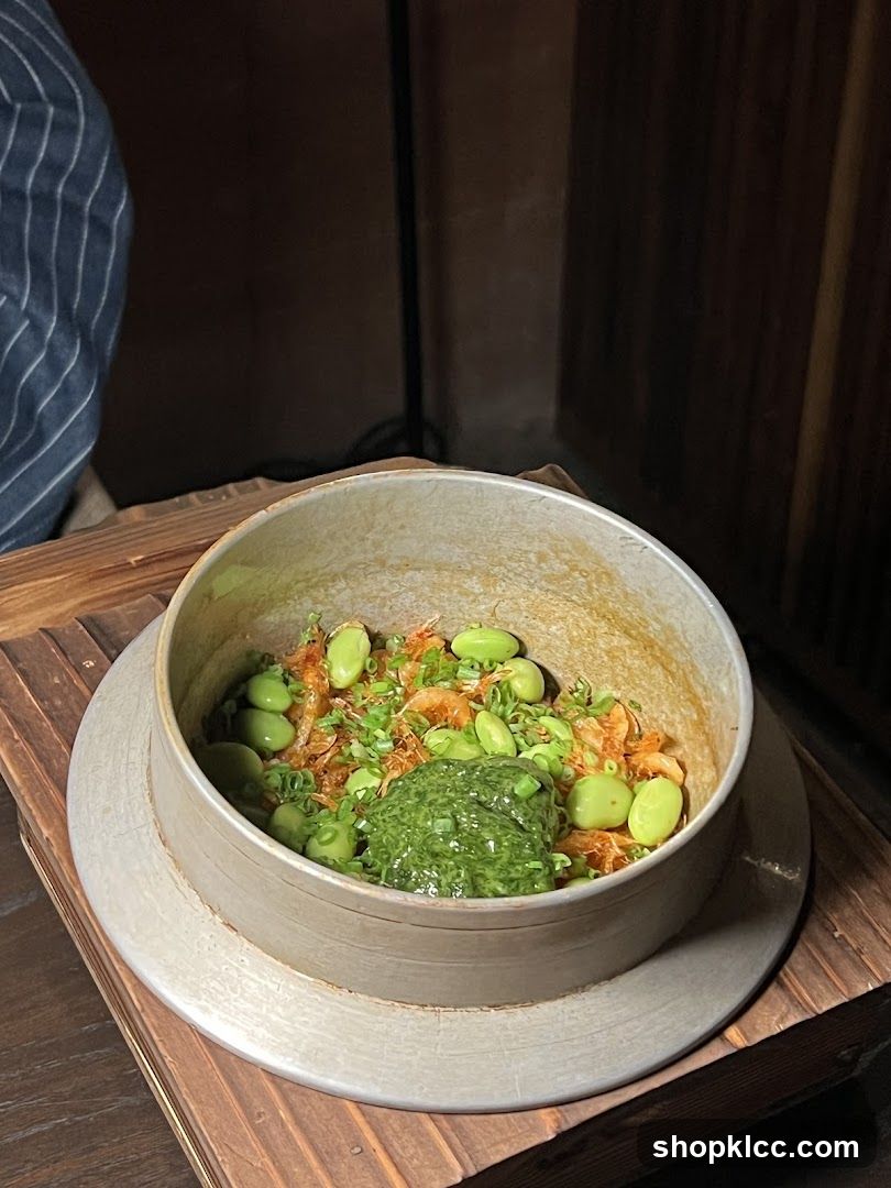 Edamame Dish with Green Sauce