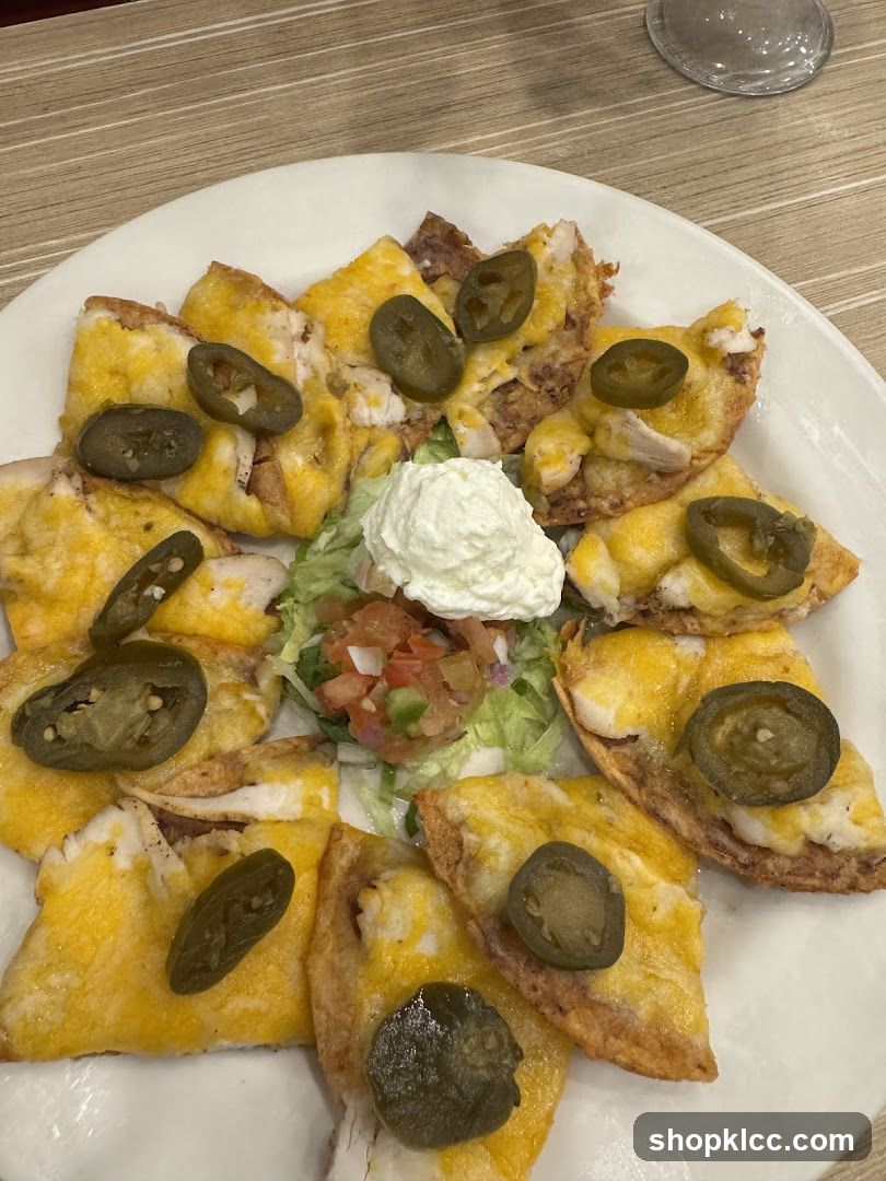 Nachos with Jalapenos and Sour Cream