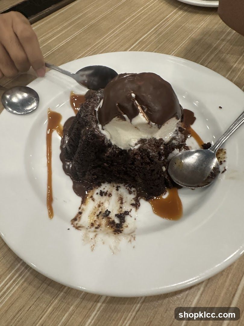 Chocolate Lava Cake with Ice Cream