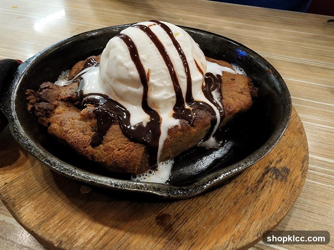 Skillet Cookie with Ice Cream