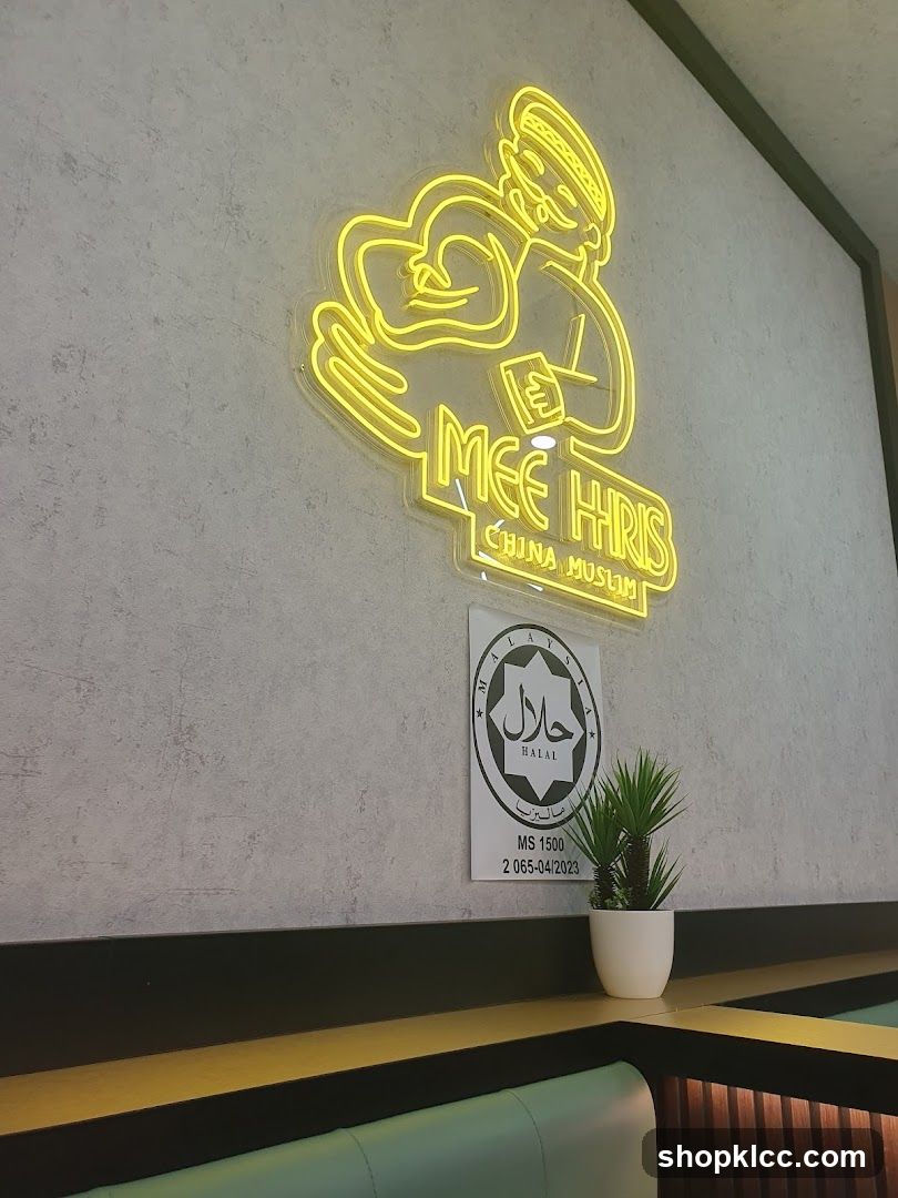 Restaurant Interior Neon Sign