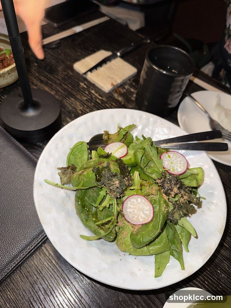 Salad with Radish Slices