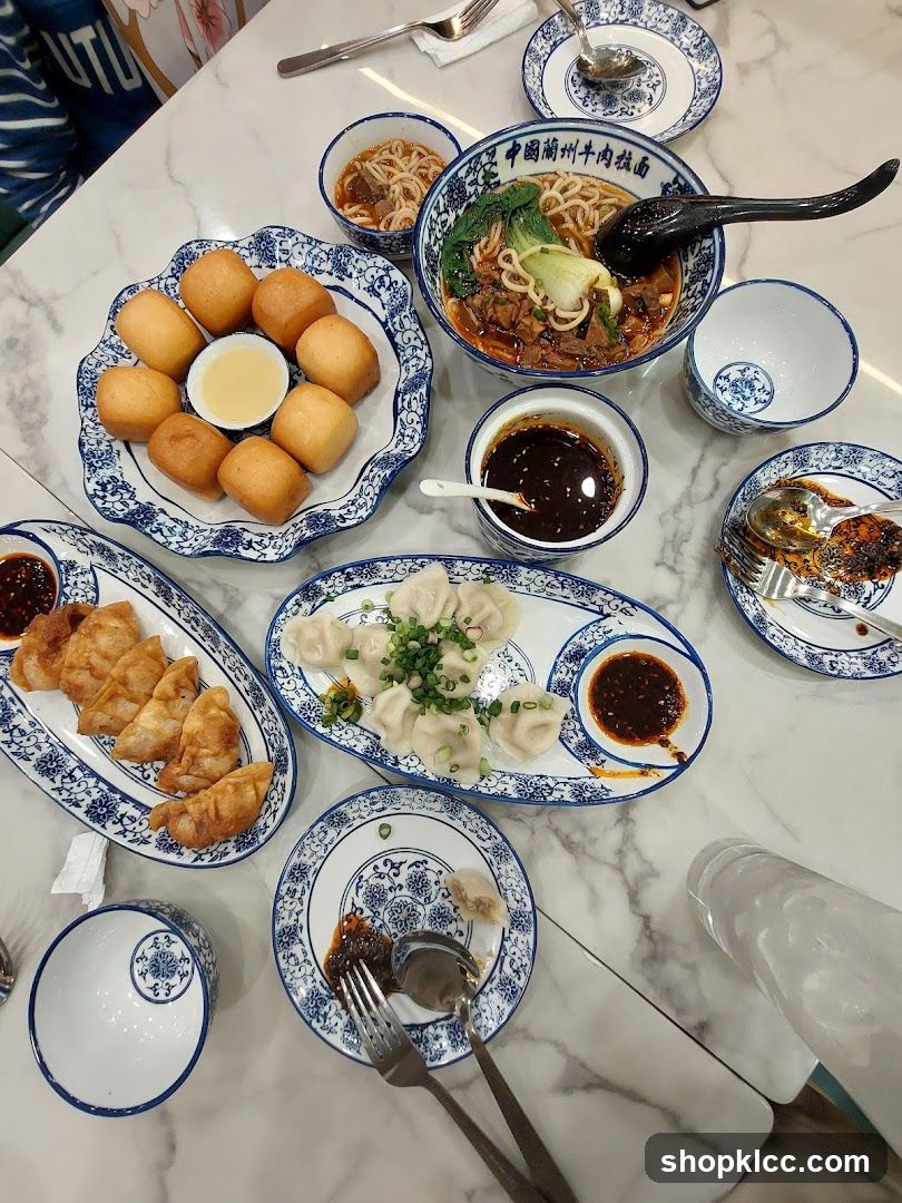 Chinese Food Spread
