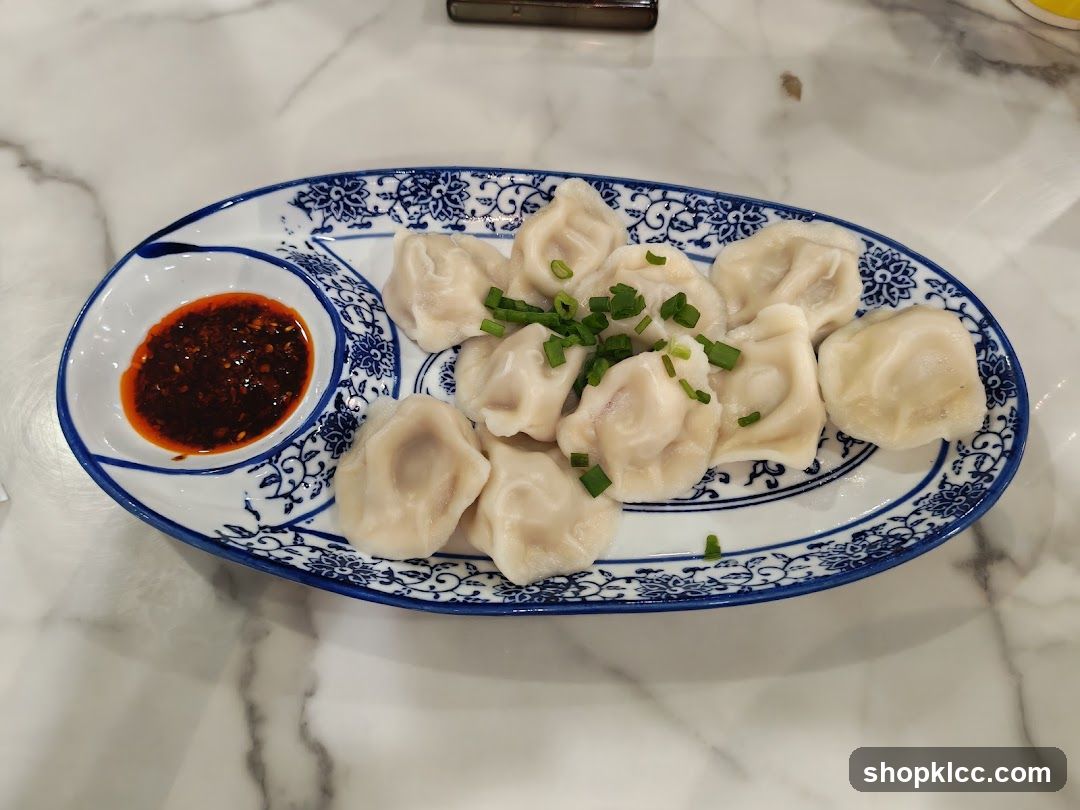 Dumplings with Chili Sauce