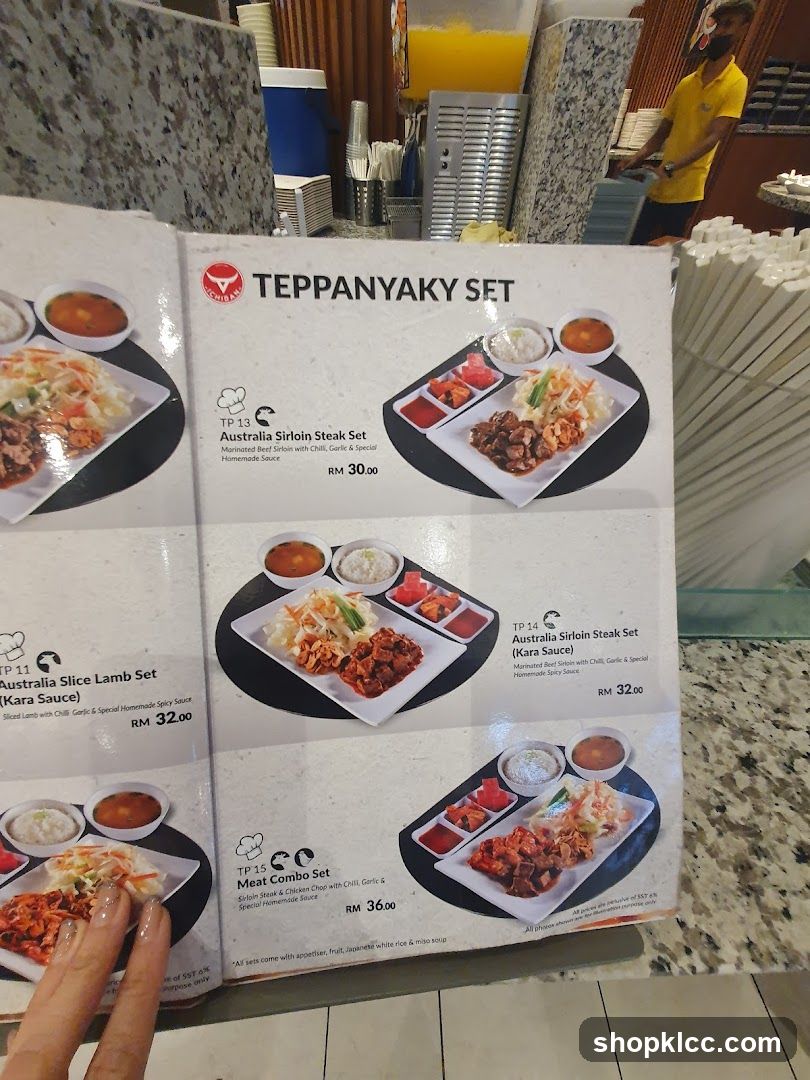 Teppanyaki Set Menu