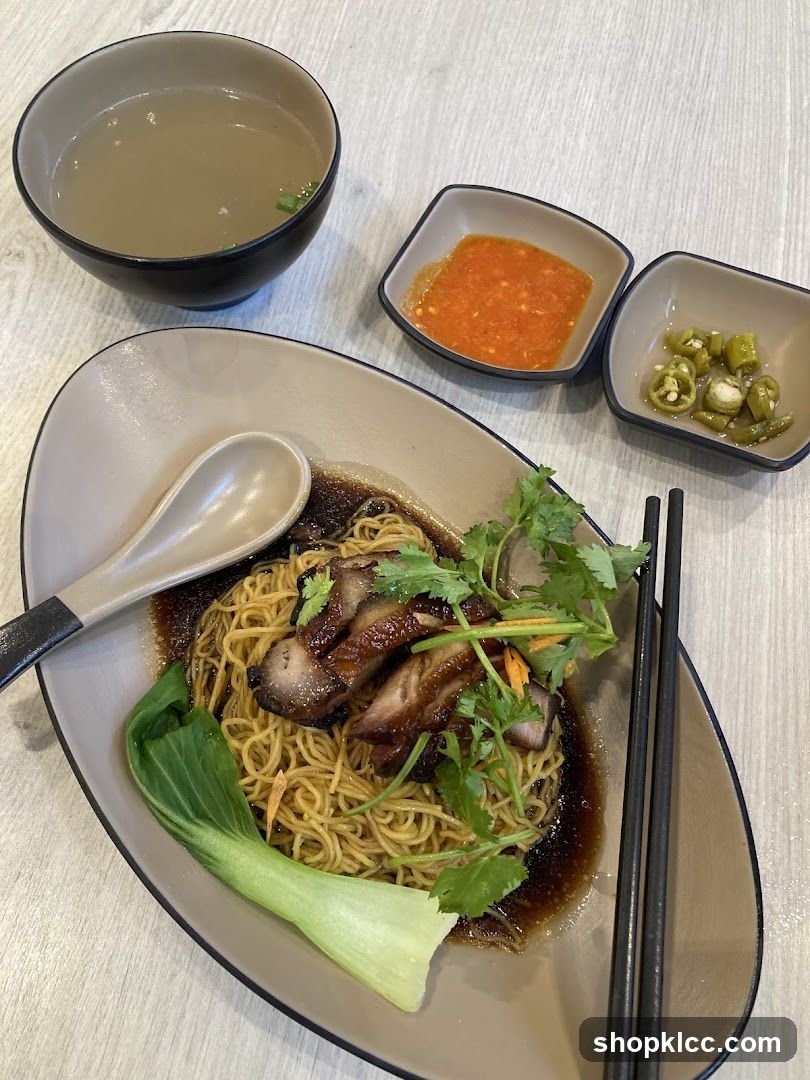 Noodle Dish with Sides