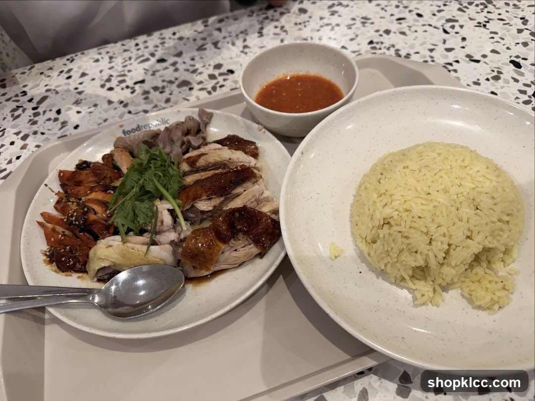 Hainanese Chicken Rice Plate