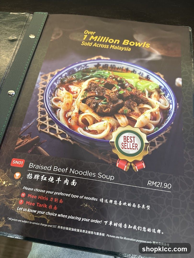 Braised Beef Noodles Soup