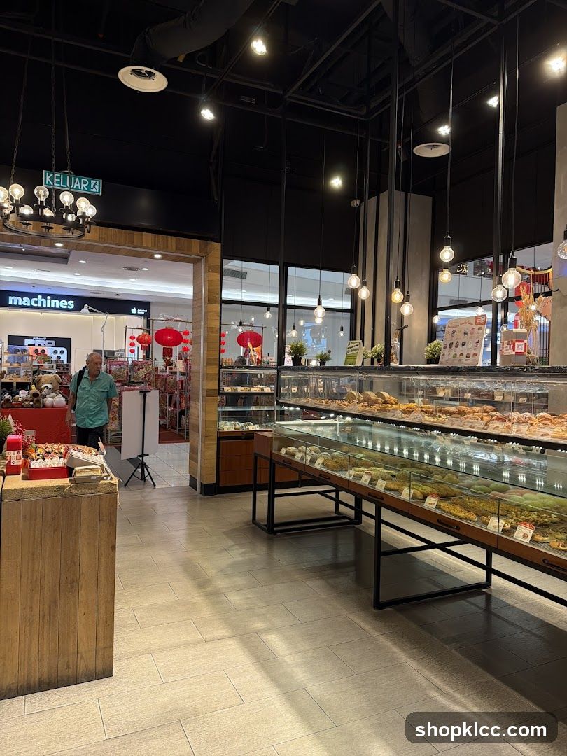 Bakery Interior with Display Cases