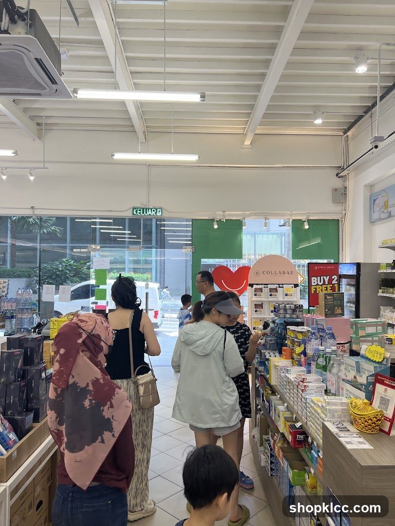 Interior of a convenience store or pharmacy