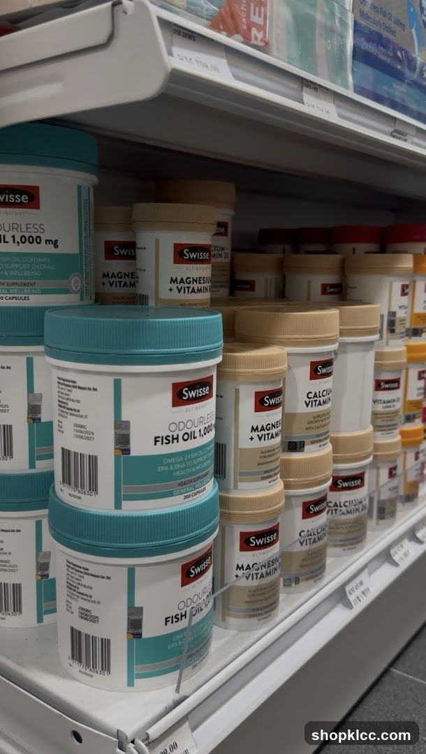 Swisse Supplements Shelf Display