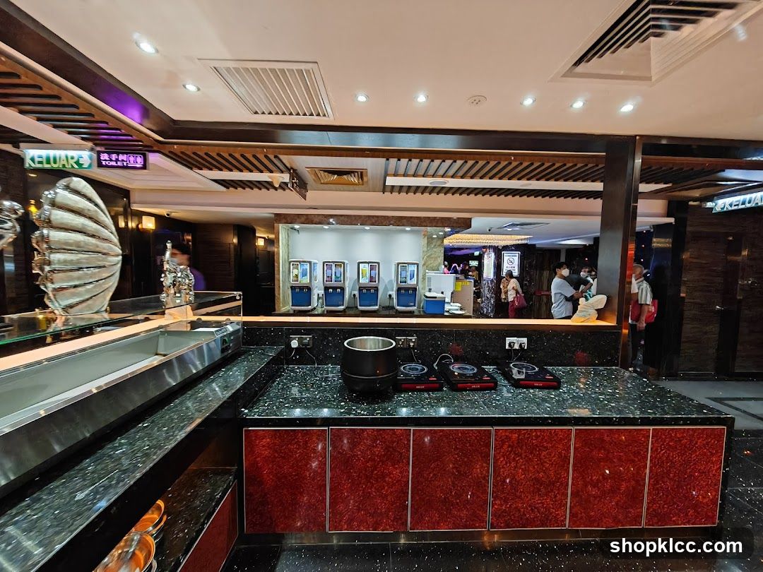 Bistro Interior with Buffet Setup
