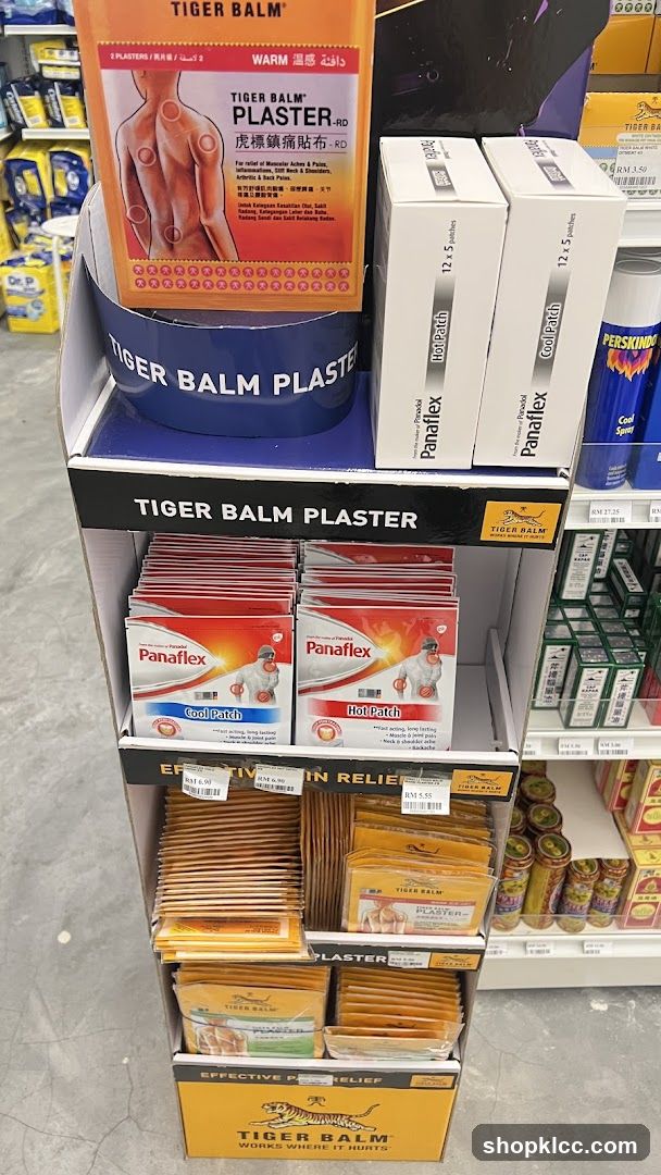 Tiger Balm Plaster Display