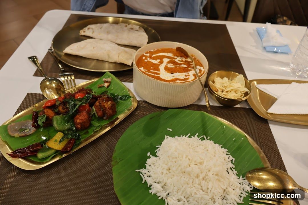 Indian Meal Spread on Table