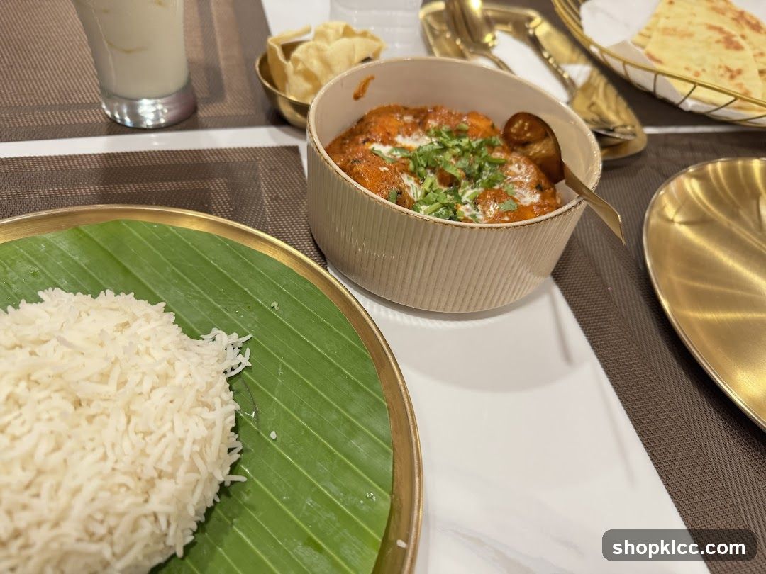 Indian Curry and Rice Meal