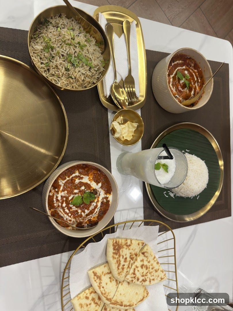 Indian Thali Meal Spread