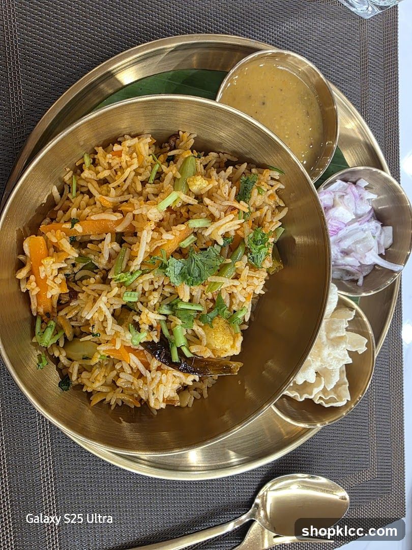 Bowl of Vegetable Rice with Side Dishes