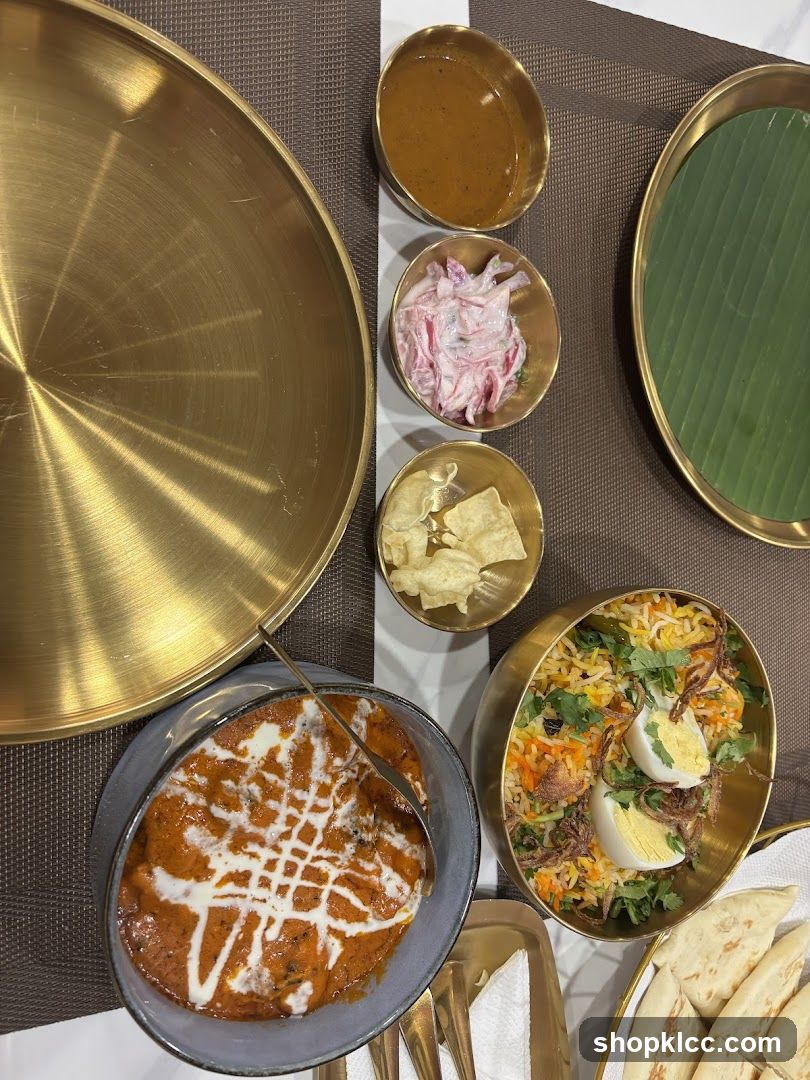 Indian Thali Meal Spread