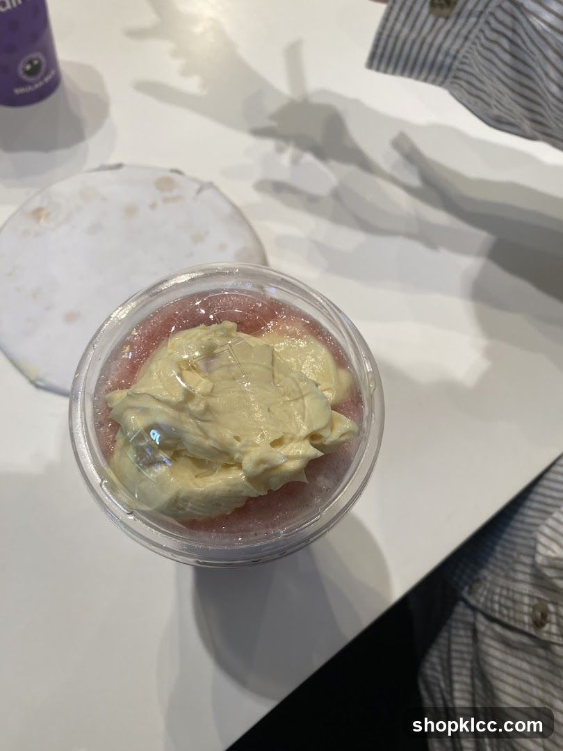 Drink with Cream Topping