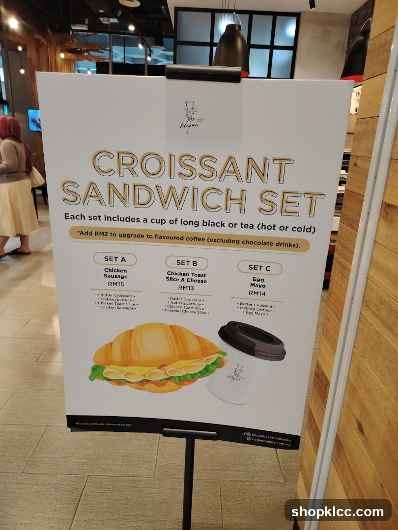 Croissant Sandwich Set Menu