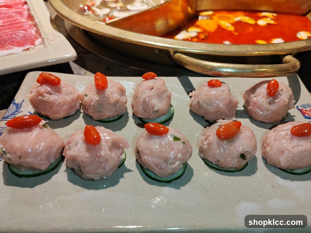 Hot Pot Appetizers with Cucumber Base