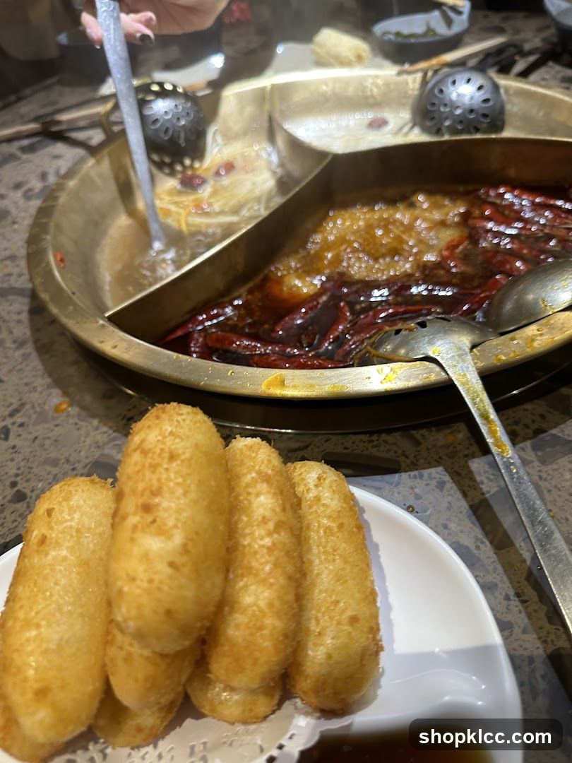 Hot Pot Meal with Fried Snacks