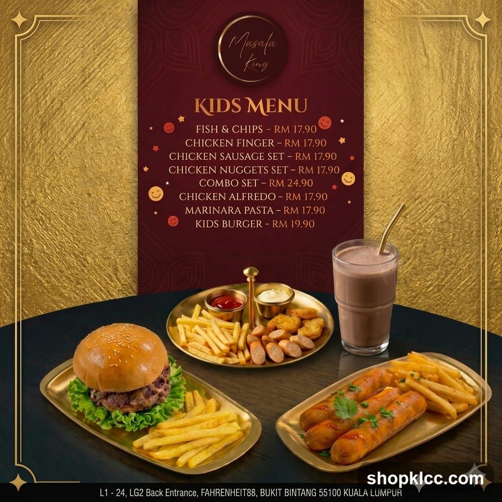 Kids Menu - Masala King