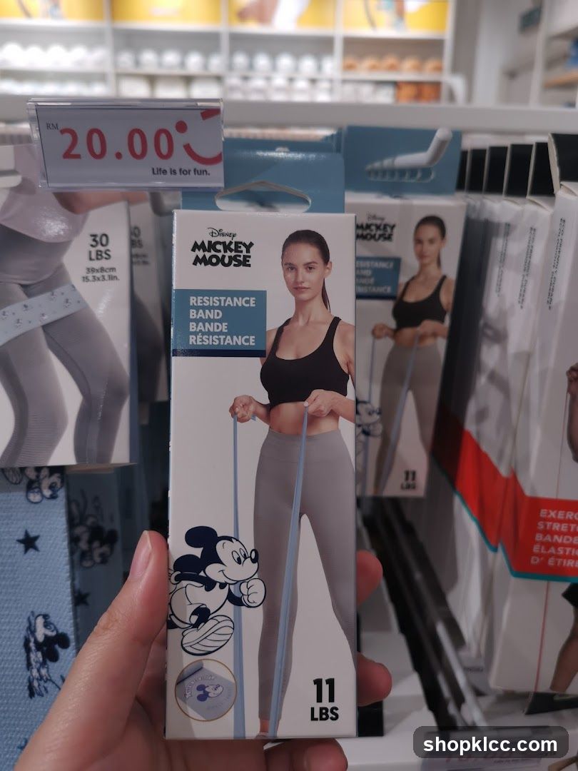 Mickey Mouse Resistance Band Packaging