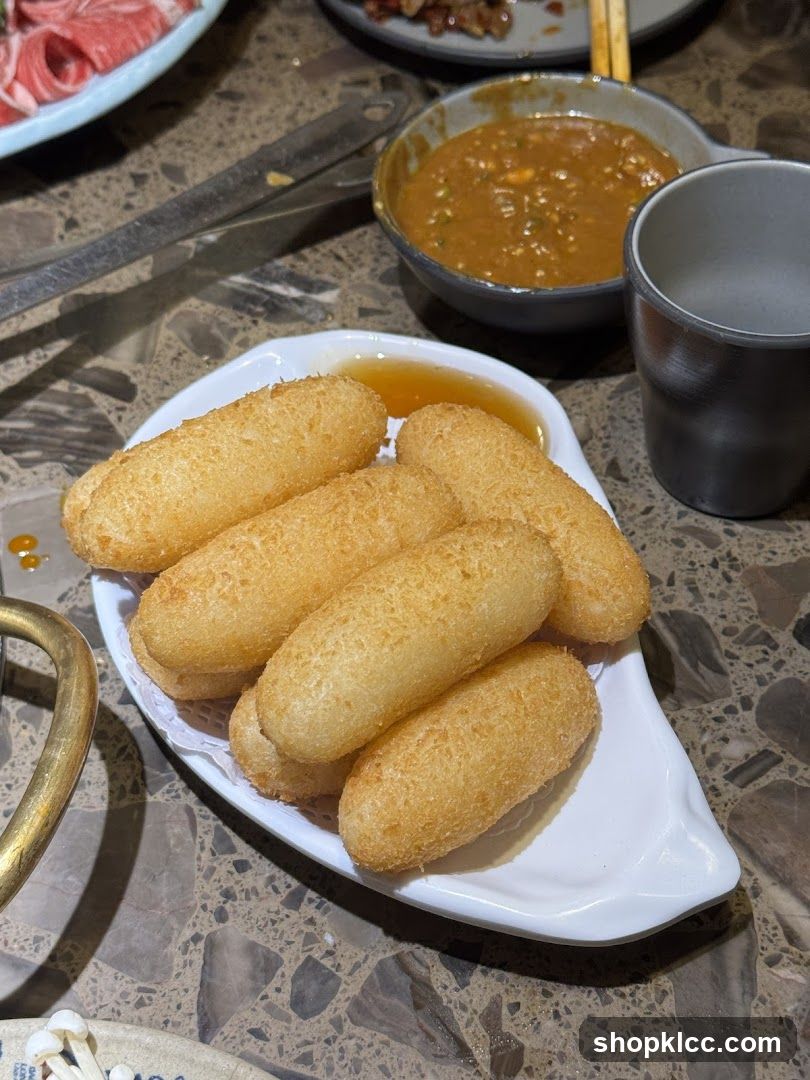 Fried Dough Snacks with Sauce