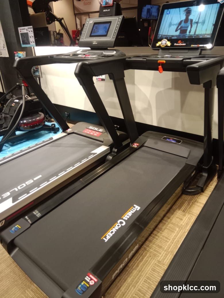 Treadmills on Display
