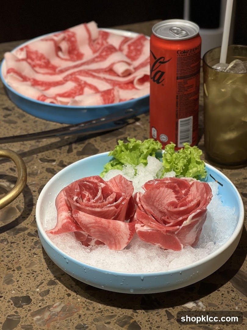 Sushi Platter with Raw Fish and Drinks