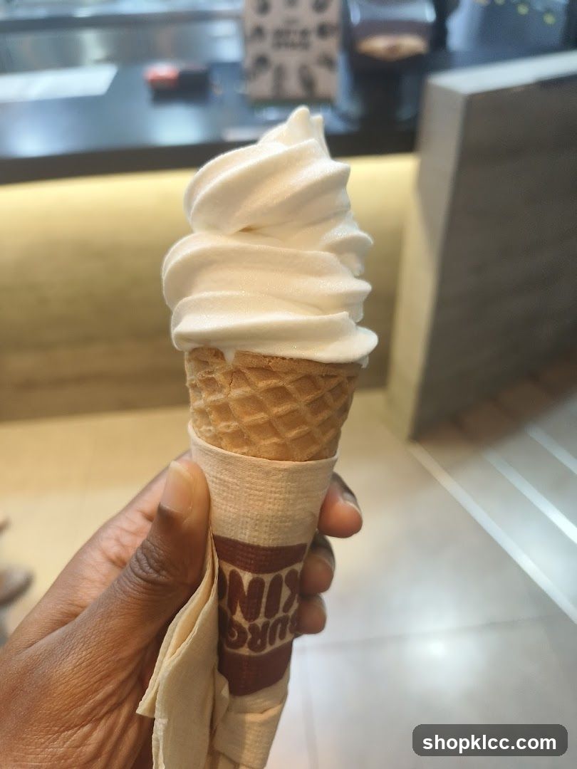 Soft Serve Ice Cream Cone