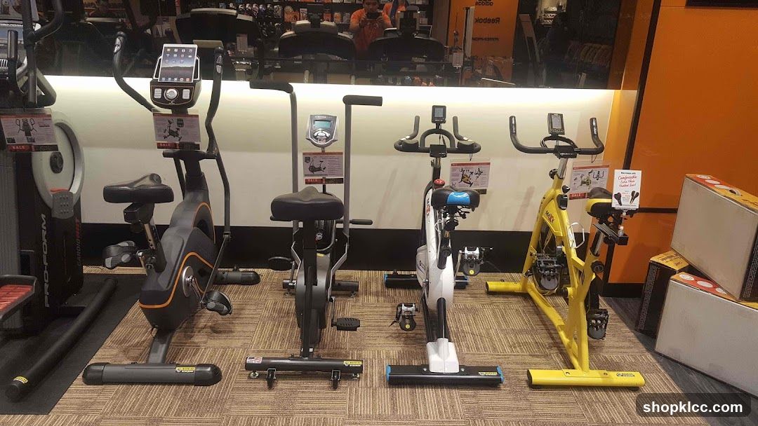 Exercise Bikes on Display