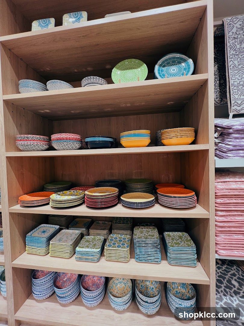 Shelves of Tableware