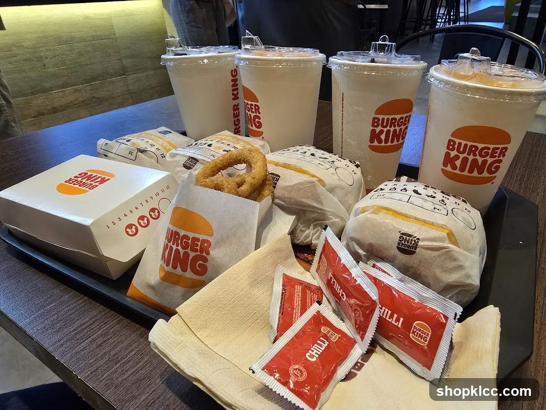 Burger King Meal Spread