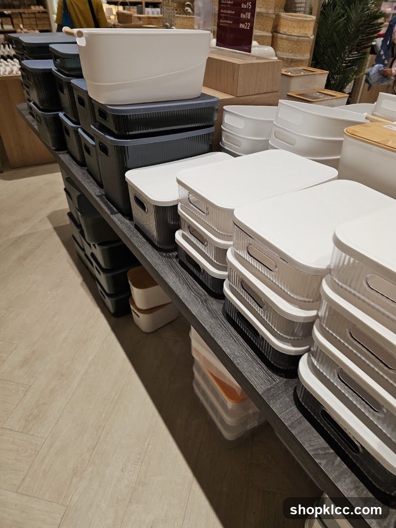 Storage Containers Display