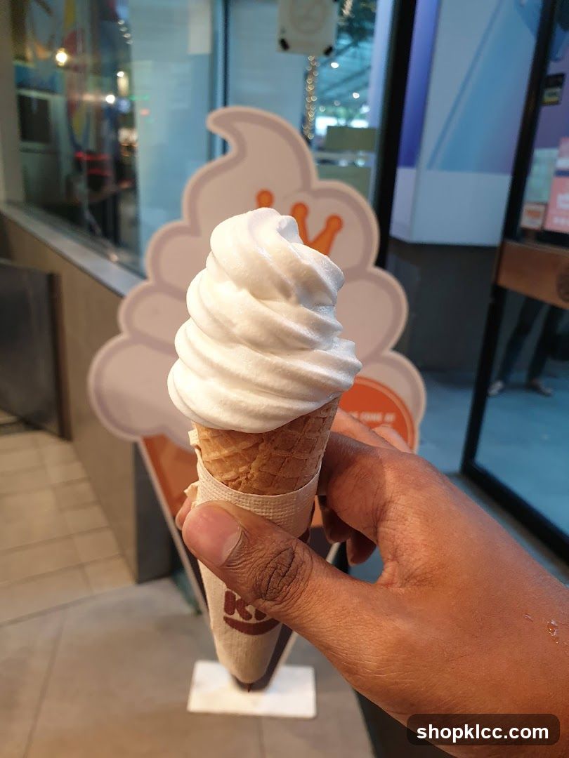 Soft Serve Ice Cream Cone