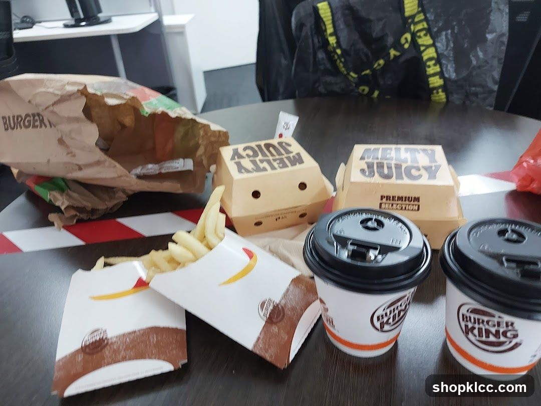 Burger King Meal Spread