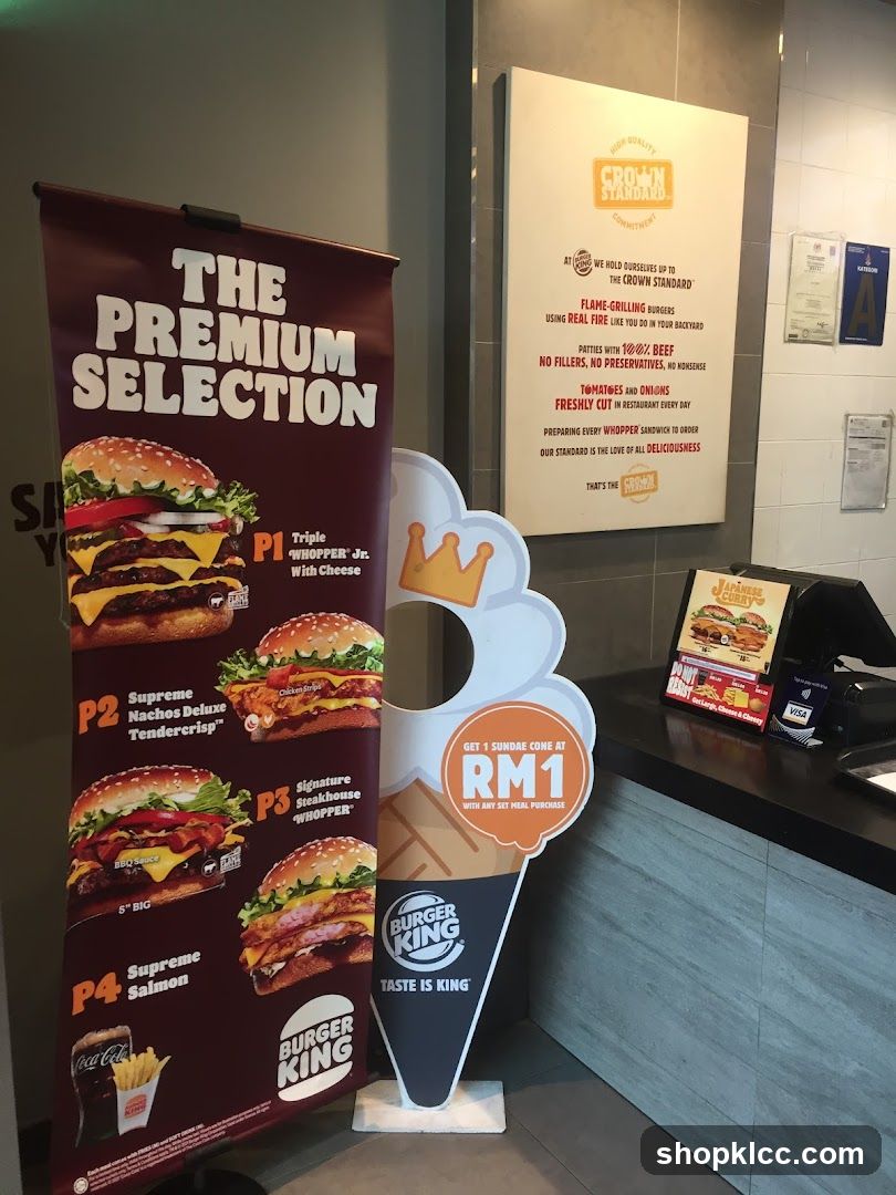 Burger King Interior Display