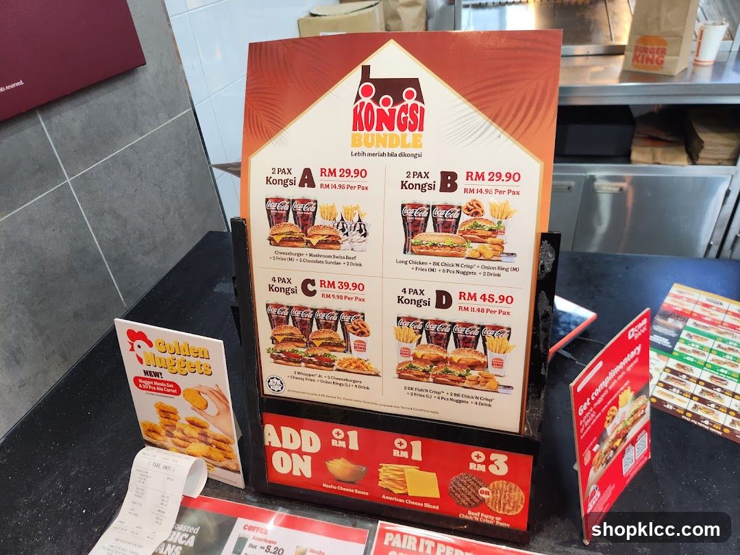 Kongsi Bundle Menu Display