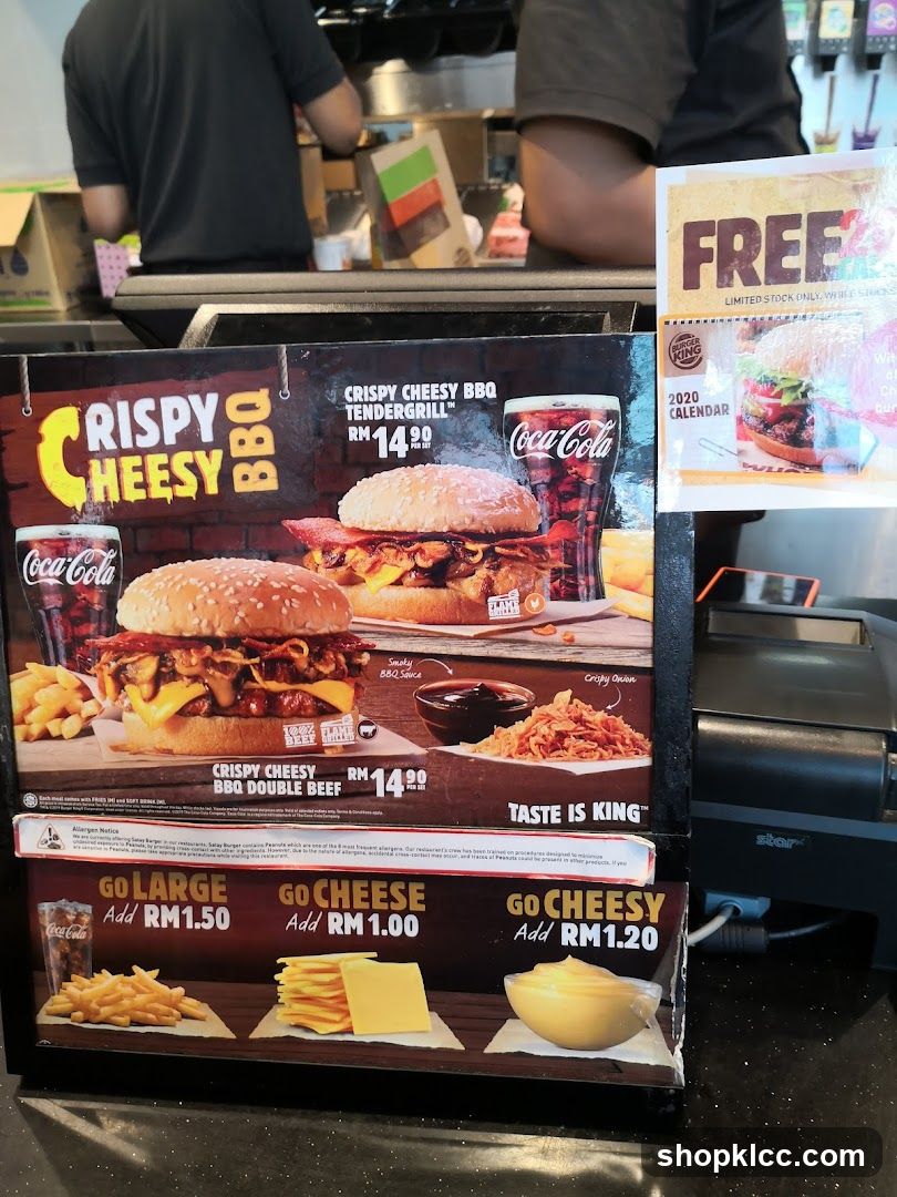 Fast Food Menu Display