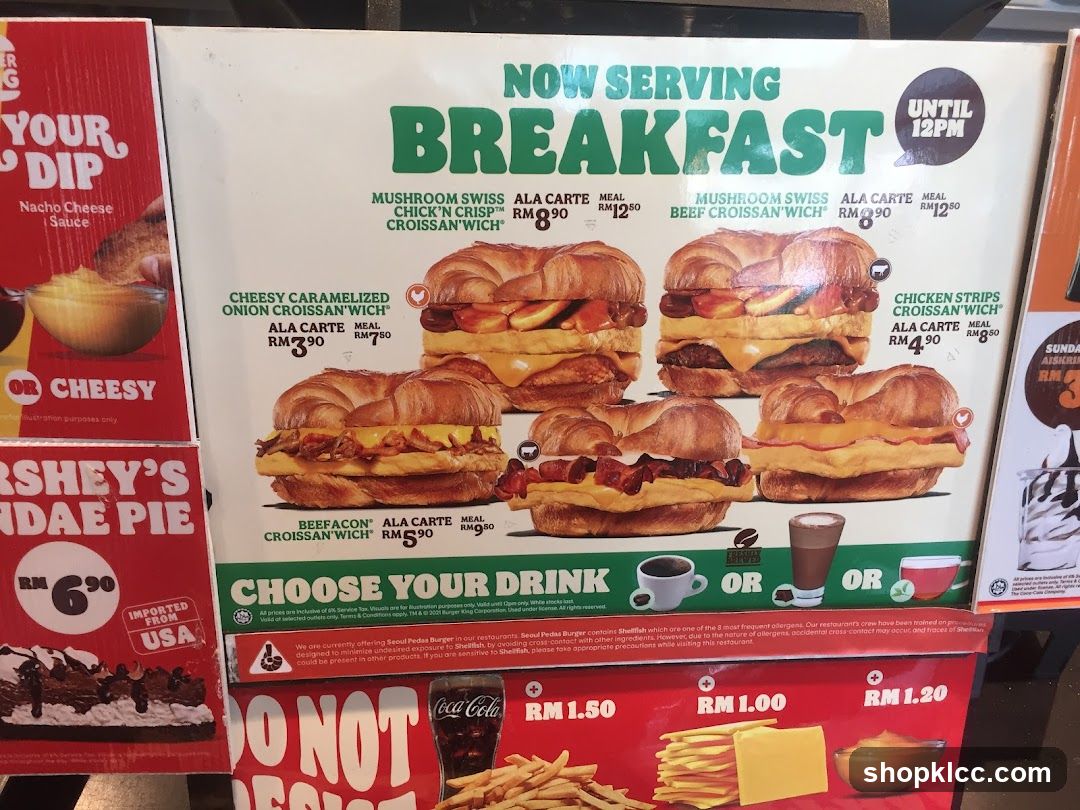 Breakfast Menu Board