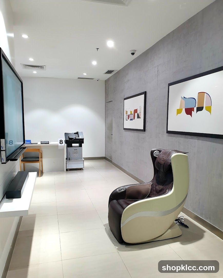 Modern Interior Lounge with Massage Chair
