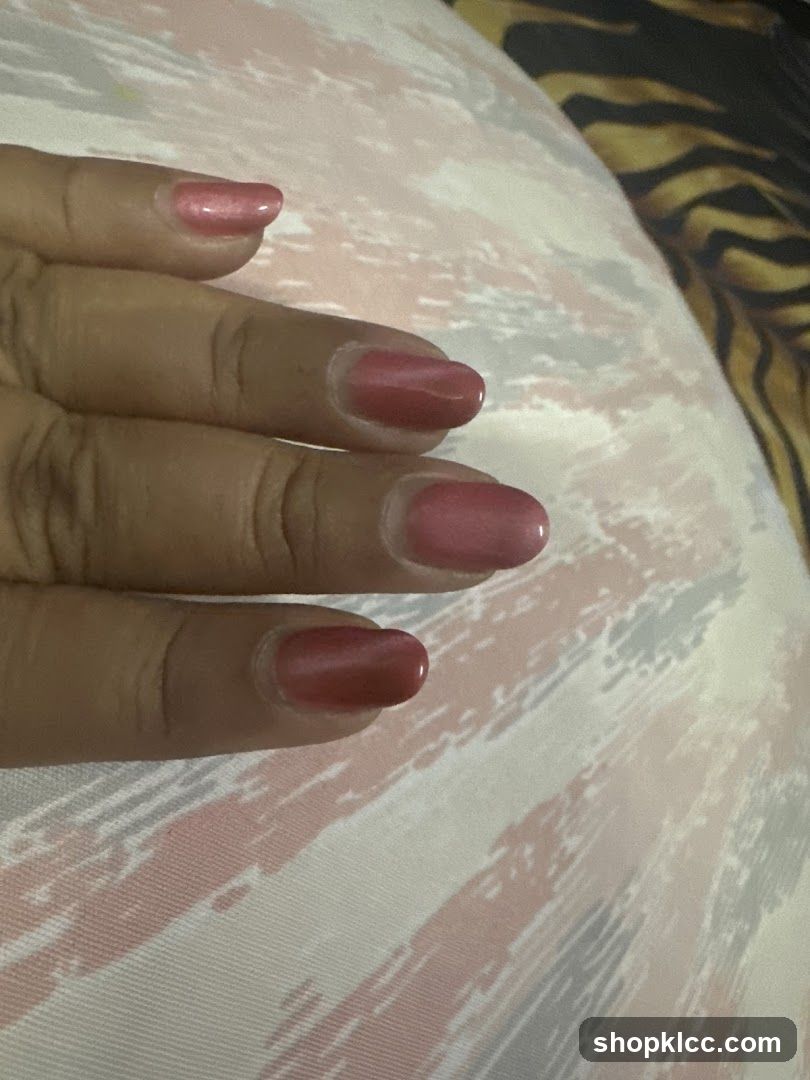 Nails with Pink Polish